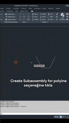Herhangi bir nesneyi SubAssembly yapma - Civil 3D & Netcad | Kısa İpuçları - 7 #civil3d #netcad