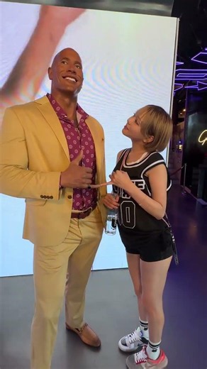 I met The Rock.... ザ・ロックに会ったよ！