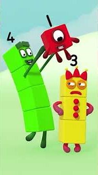 #shorts | Número Cuatro 🟩 | Contando para niños 1234 | Numberblocks en Español