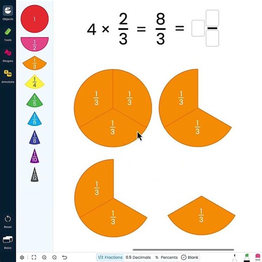 Fraction Circles Make Multiplication Visual and Intuitive for Students!