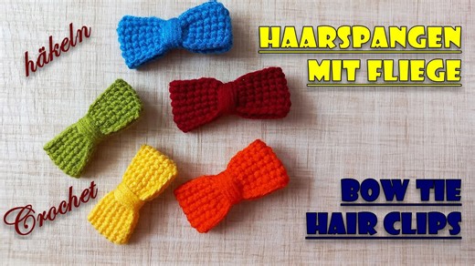 Easy Crocheted Hair Clip Bow | Simple DIY Hair Accessory