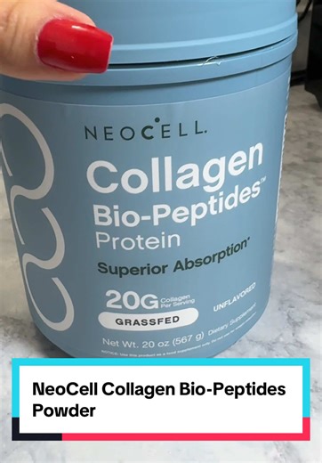 NeoCell Collagen Bio-Peptides Powder 20oz - Grassfed Protein Supplement - Advanced with 18 Essential Amino Acids #NeoCell #CollagenPowder #GrassFedProtein #BioPeptides #AminoAcids @NeoCell Collagen