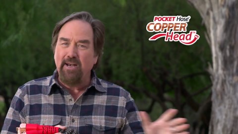 Pocket Hose Copper Head w/New Pocket Pivot Expandable Garden Hose 25 FT, AS SEEN ON TV, Swivels 360°, Advanced Tri-Tex Tubing & Force Field Jacket, 3X Stronger, Lead-Free, No-Kink, Anti-Burst w/APT