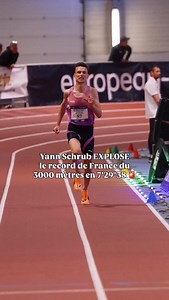 🚨🚨 𝙊𝙁𝙁𝙄𝘾𝙄𝙀𝙇 ! Record de France du 3000 mètres indoor pour docteur Yann Schrub (🇫🇷) à l’instant à Metz en 7’29"38 🙆‍♂️ Moyenne stratosphérique de 2:29/km et 24,05 km/h. Il remporte la course devant son public en fusion ! 🔥 𝙋𝙎 : C’est le premier record de France de sa carrière. Il chipe celui à Jimmy Gressier qui était de 7’30"18. | RUN'IX