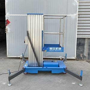 [Hot Item] High Quality 4m Movable Hydraulic Work Platform Aluminum Hydraulic Home Lift Table Mast Lift Small Lifting Platform for Sale