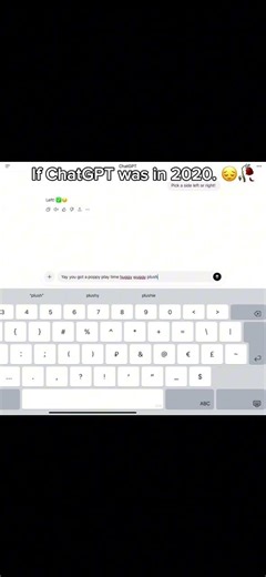If chatGPT was in 2020?? #2020#ChatGPT#texting