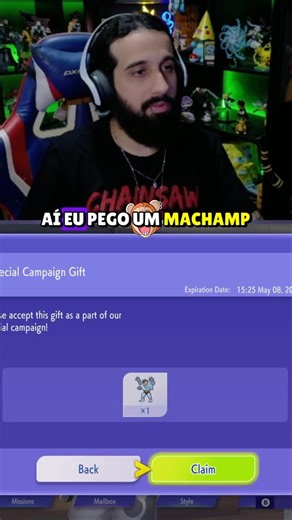GIFT CODE NO POKÉMON CHAMPIONS DÁ UM MACHAMP DE GRAÇA!