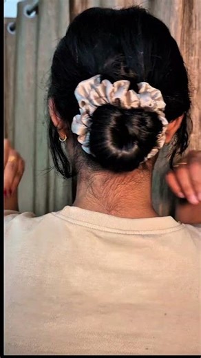 Short hair low bun tutorial ✨Easy low bun hairstyle for short hair girls#shorthair #shorthairstyles