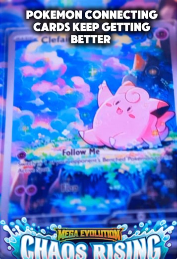 New Pokemon connecting cards announced in Chaos Rising and Perfect Order! Chaos Rising features a Greninja evolution line of connecting cards, following up #PertectOrder Clefairy AR and Mega Clefable ex. Are you ready for this new collection? #pokemontcg #pokémoncards #pokemontcgcommunity #pokemonpulls