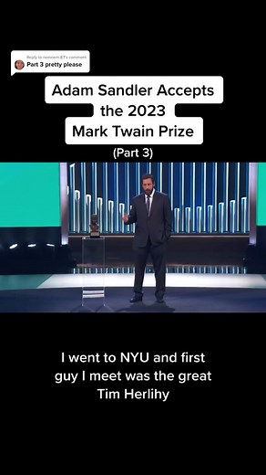Adam Sandler's Comedy Journey: Mark Twain Prize Acceptance Speech