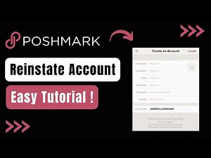 How to Reinstate Poshmark Account !