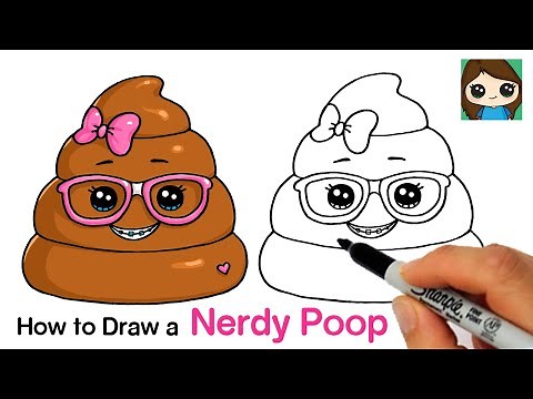 How to Draw a Nerdy Poop Squishy 🤓💩 Silly Poo Squishies