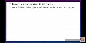 Prepare a set of questions to interview -(a) a famous author (... | Filo