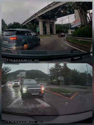 정체 중인 회전교차로 진입 방법