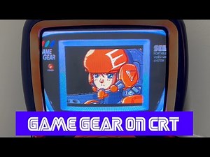 Sega Game Gear emulation with overlay on a CRT TV (240p S-video)