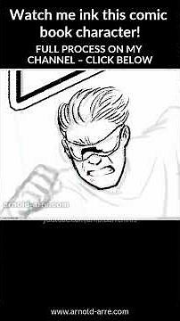 Sketching and Comic Book Inking - Figure Drawing Process #comics #comic #graphicnovel