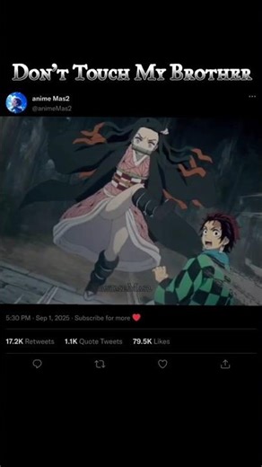 Don’t Touch My Brother 💢 | Nezuko’s Wrath | Demon Slayer AMV #birdtrend #shorts