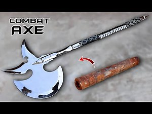 I Turned a Rusty Pipe into Incredible AXE
