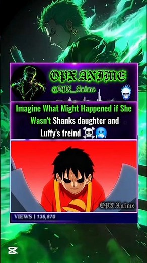 Imagine If Uta Weren't Luffy's Freind ☠️ #onepiece #uta #luffy #shanks #katakuri #animeedit #fypシ