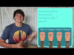Surfin' U.S.A. - The Beach Boys | Easy Ukulele Tutorial & Cover (183)