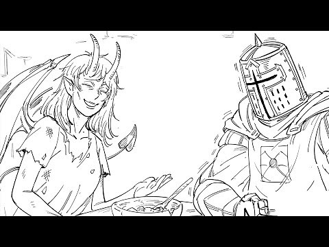 Filthy Succubus Tempts Righteous Paladin | comic by baalbuddy