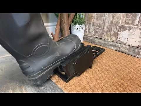 Three-in-One Boot Jack, Boot Brush & Scraper