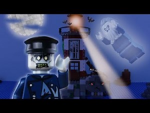 LEGO Halloween Haunted Lighthouse STOP MOTION LEGO Halloween Monster Island | LEGO | By Billy Bricks
