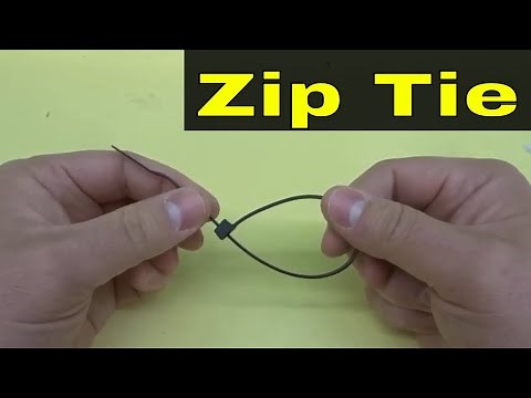 How To Undo A Zip Tie Without Cutting It-Cable Tie Tutorial