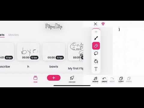 My first time animating in flip a clip