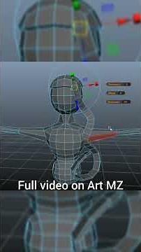 Mermaid 3d modeling. Autodesk Maya tutorial