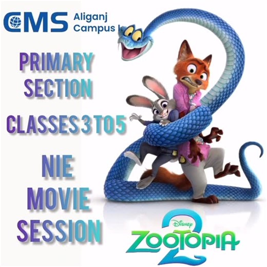 CMS Aliganj I on Instagram: "🎄🎁🎬 CHRISTMAS BONANZA… MOVIE TIME 🎬🎁🎄 A joyful Christmas treat unfolded as our students of classes 3-5 enjoyed a fun-filled movie day, graciously hosted by NIE Programme at Crown Mall. The children were thrilled to watch the animated favourite Zootopia 🐾🎬—laughing, cheering, and soaking in the adventures of Judy Hopps and Nick Wilde. With tubs of popcorn 🍿 and refreshing cold drinks 🥤, th
