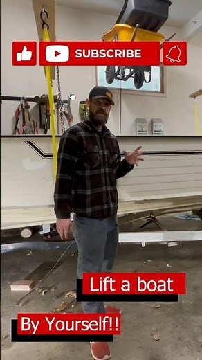How to Lift a Boat off a Trailer with Just One Person #shorts #tinyboatnation