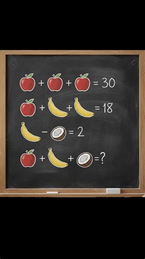90% Fail to Solve This Fruit Math Puzzle! Can You?