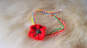 Felt Poppy Bracelet, Martenitsa, Martisor, Martis, Martakia, Protection Bracelet, March Bracelet Gift, Needle Felted Poppy, Flower Bracelet - Etsy Canada