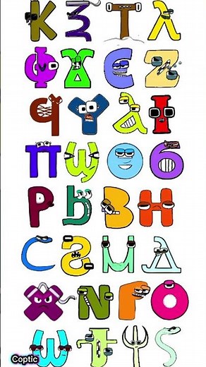 Coptic alphabet lore song messy #alphabetlore