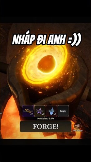 Use the Rarest Orb 1/333333 Weapon Forging #2 - The Forge !! #roblox #theforge