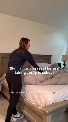 57 reactions | INHALE. EXHALE. Quick 15 min reset to kick start the day! Dad and big kid left for school and Jordan is helping me tidy up before he leaves too ❤️ | Come Stay Awhile | Facebook