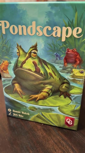 Pondscape is a gorgeous frog focused card game with Forest Shuffle vibes. You can use either side of the cards in your tableau, making for fun puzzly decisions. Thanks to @Capstone Games Retail Store for sending us this review copy. #cardgame #nature #frogs #cozygames #cardgames