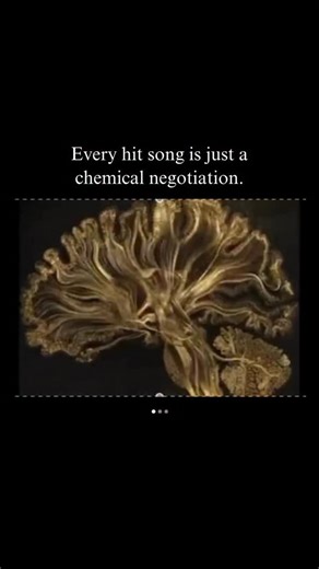 Leo | Hit Songwriting Techniques | Song Psychology on Instagram: "Every time you hear a hit, what’s actually happening isn’t musical. It’s chemical. A hit song is literally negotiating with your brain for dopamine, promising small bursts of pleasure, then strategically delaying the payoff until you can’t stop listening. Every section… every rhythm… every melodic move is built to manipulate your brain’s reward system: the same one triggered by sex, sugar, and gambling. The result is your brain do