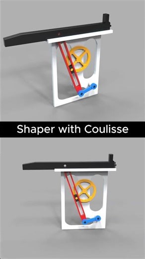 Shaper Machine Explained: Coulisse (Slotted Link) Mechanism | Quick Return Motion #mechanic #machine