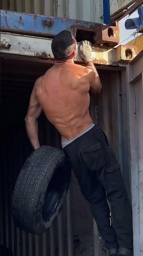 Intense Tire Yard Workout with Creative Exercises