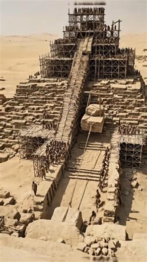 Building pyramid timelapse ai video #relaxing #ai