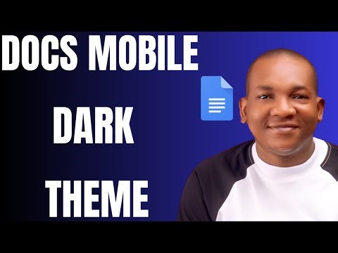 How to Change Google Docs Mobile to Dark Mode | Google Docs for iPhone Tutorial