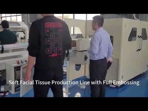 China semi automatic facial tissue production line