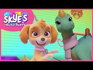 Dino Discovery and Rescue Adventure - Skye's Music Party - PAW Patrol Music Cartoons for Kids - Videos For Kids