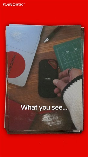 What I see vs. What you see.​ Store all of your creations with the #SANDISK Extreme Portable SSD! | Sandisk