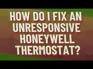 How do I fix an unresponsive Honeywell thermostat?
