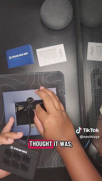 Stream Deck Mini unboxing repost cuz i want captions #clean #fyp #viral #setup #elgato