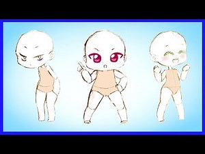 How to Draw 3 Easy Chibi Standing Poses! TUTORIAL