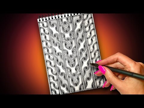 Inktober Zentangle 2025 🌸 Day 2 - Seedwayz | Simple Patterns for Beginners